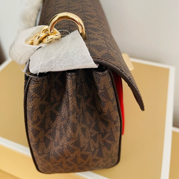 Authentic Michael Kors Lita Medium Crossbody Bag New With Gift Box - Picture 6 of 7